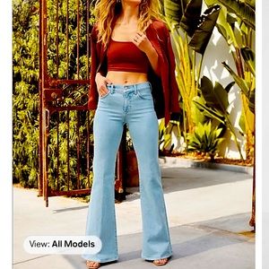 Express 70s flare jeans